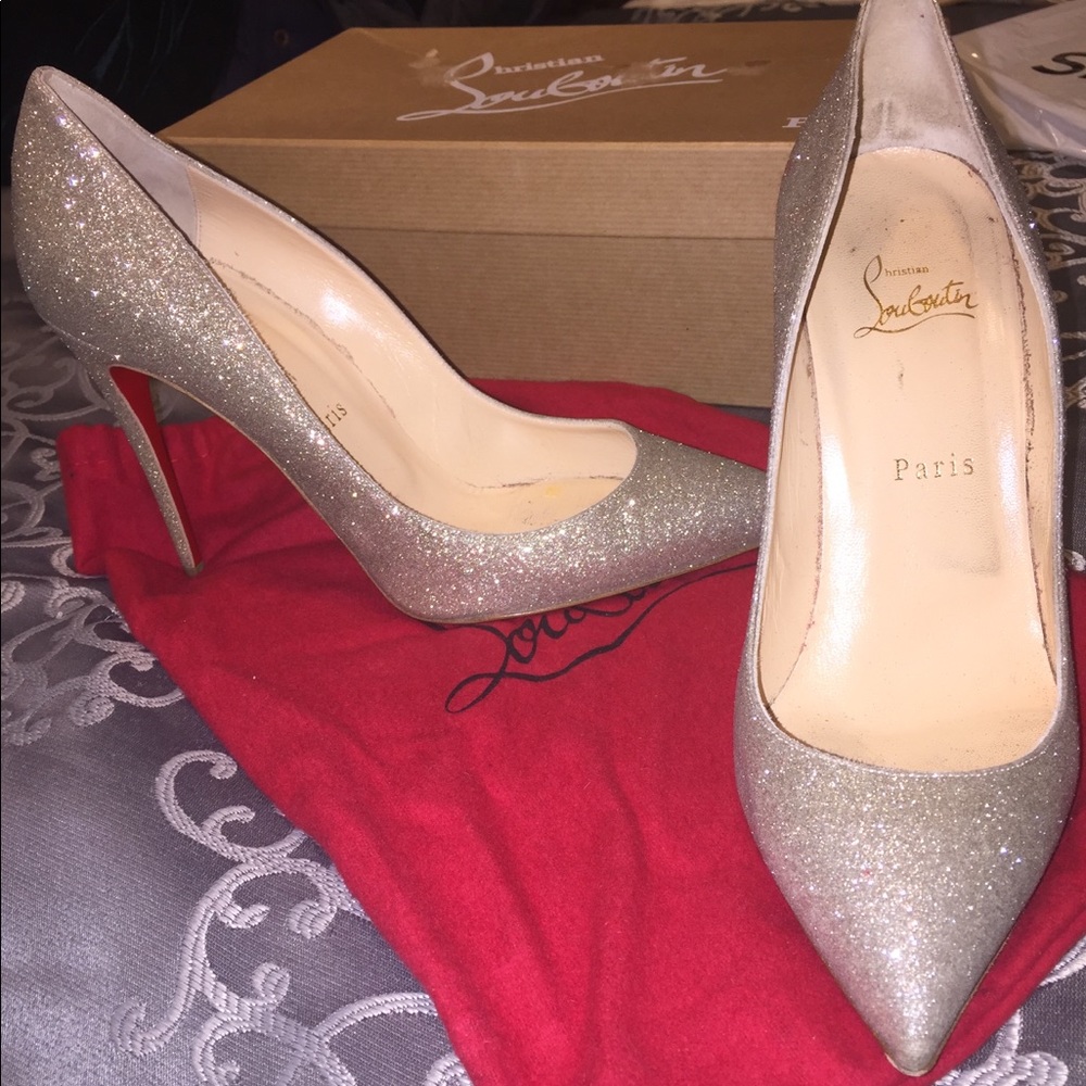 Christian Louboutin Glitter Pigalle Follies 100mm